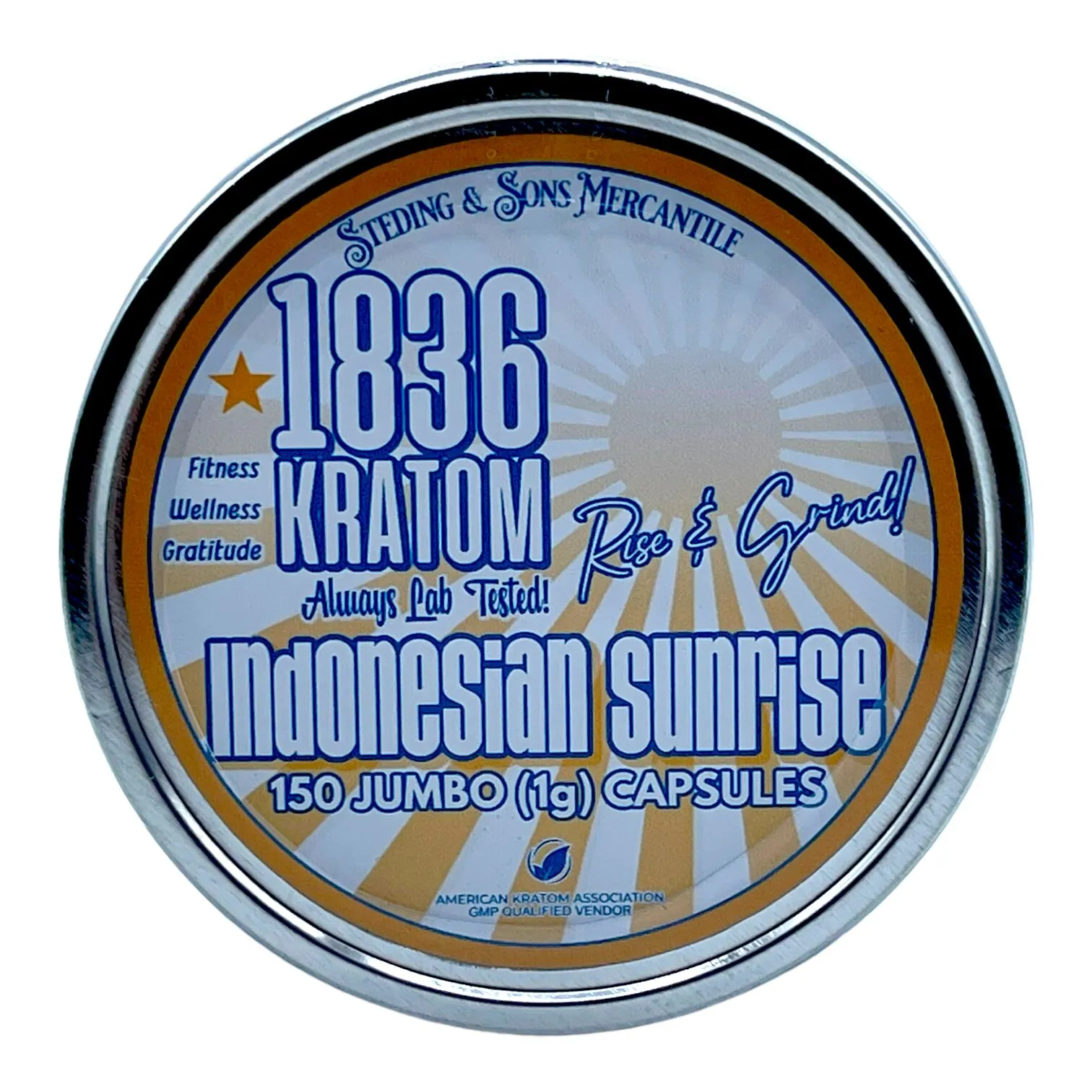 1836 Kratom Indo Sunrise 150 Caps
