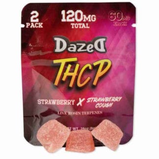 Dazed THC-P 60mg 2pk Gummies Strawberry Closeout