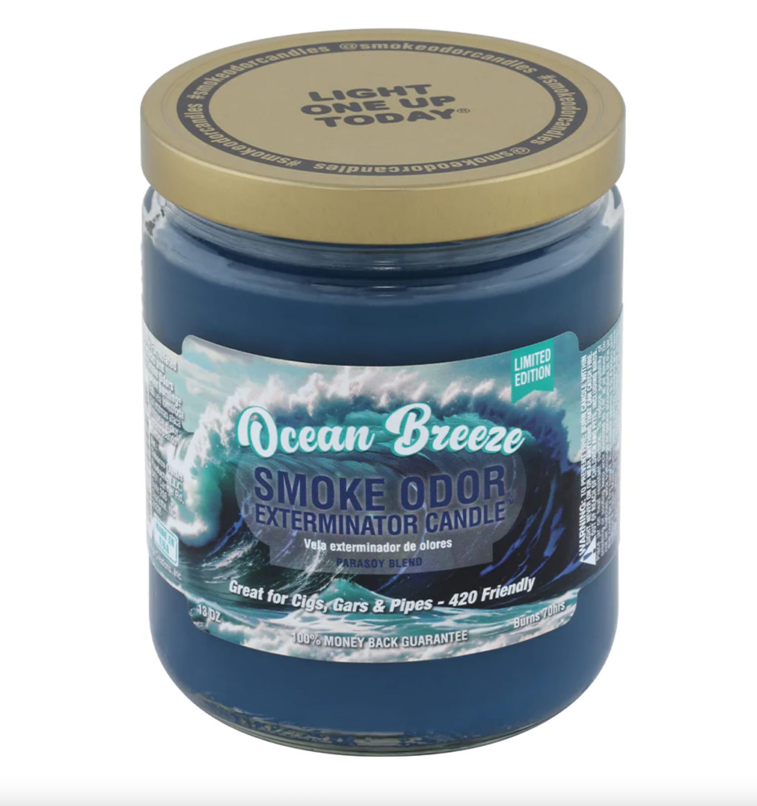 Smoke Odor Candle Ocean Breeze