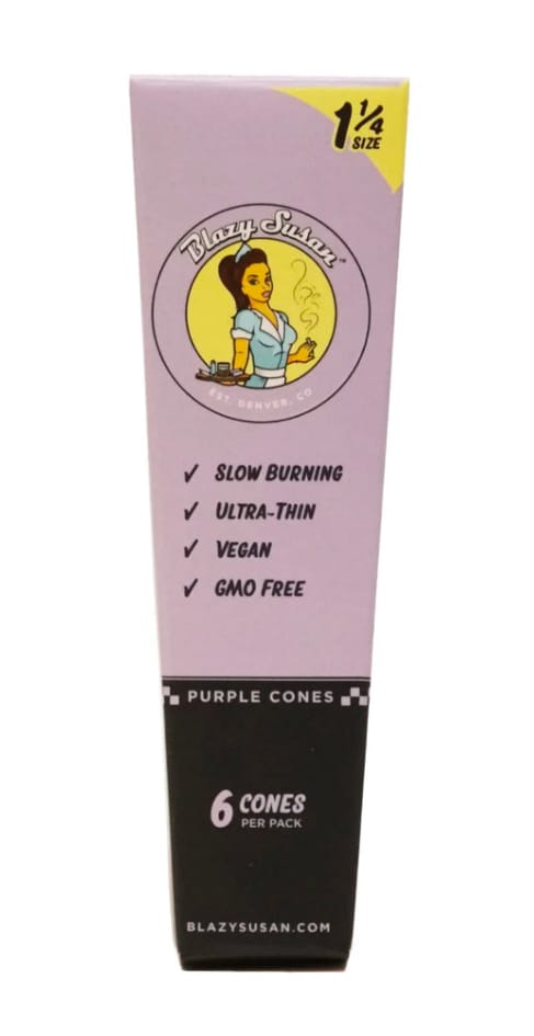 Blazy Susan Cones Purple 1.25 6pk