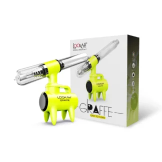 lookah giraffe nectar collector, smoking accessory, neon yellow