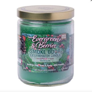 Smoke Odor Candle Evergreen & Berries
