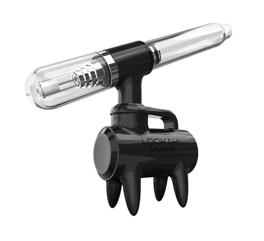 Lookah Giraffe Black – desktop electric nectar collector with quartz coil and glass mouthpiece.