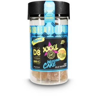 delta 8 gummies, wedding cake, hemplitude