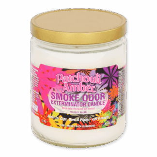 Smoke Odor Exterminator Candle Peace & Love – fresh floral incense enzyme candle for smoke, pet, and household odors