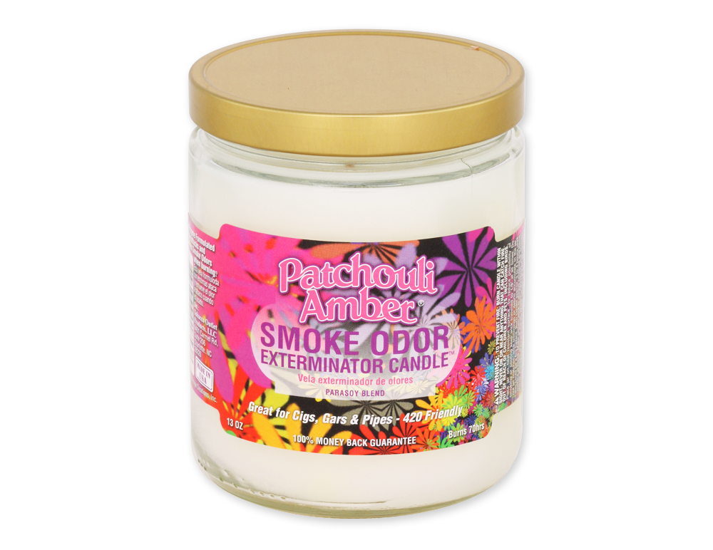 Smoke Odor Exterminator Candle Peace & Love – fresh floral incense enzyme candle for smoke, pet, and household odors