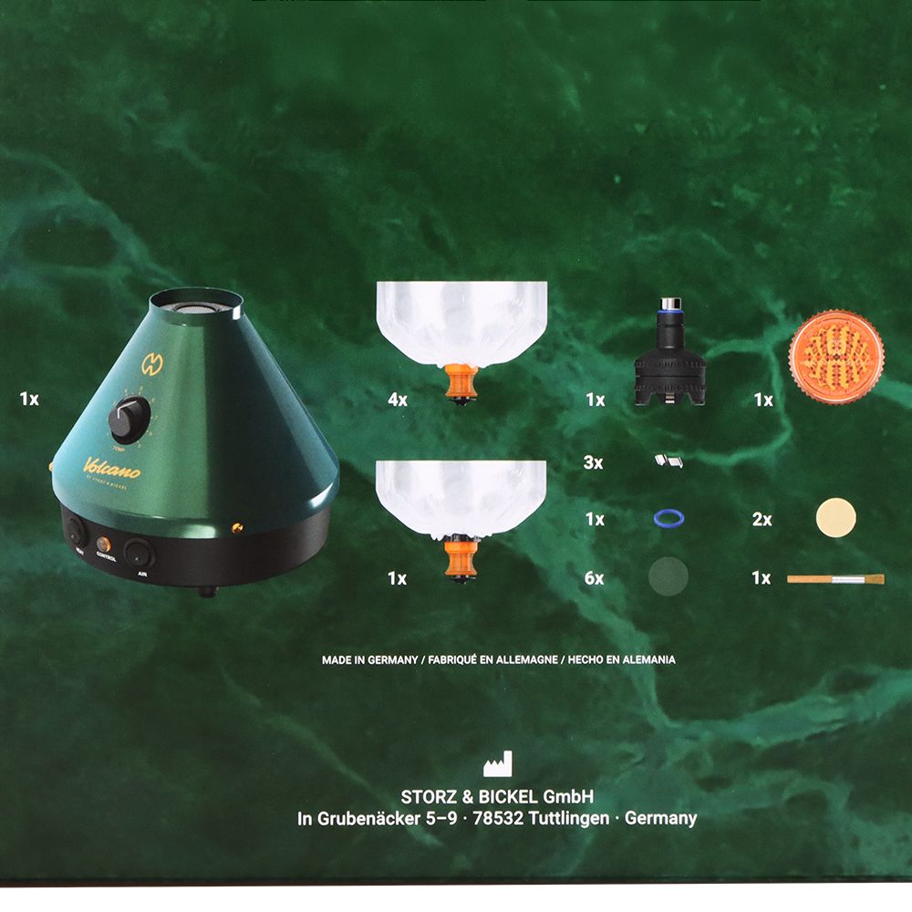 Storz & Bickel Volcano Classic Vaporizer - 25 Year Green & Gold Limited Edition - Image 8