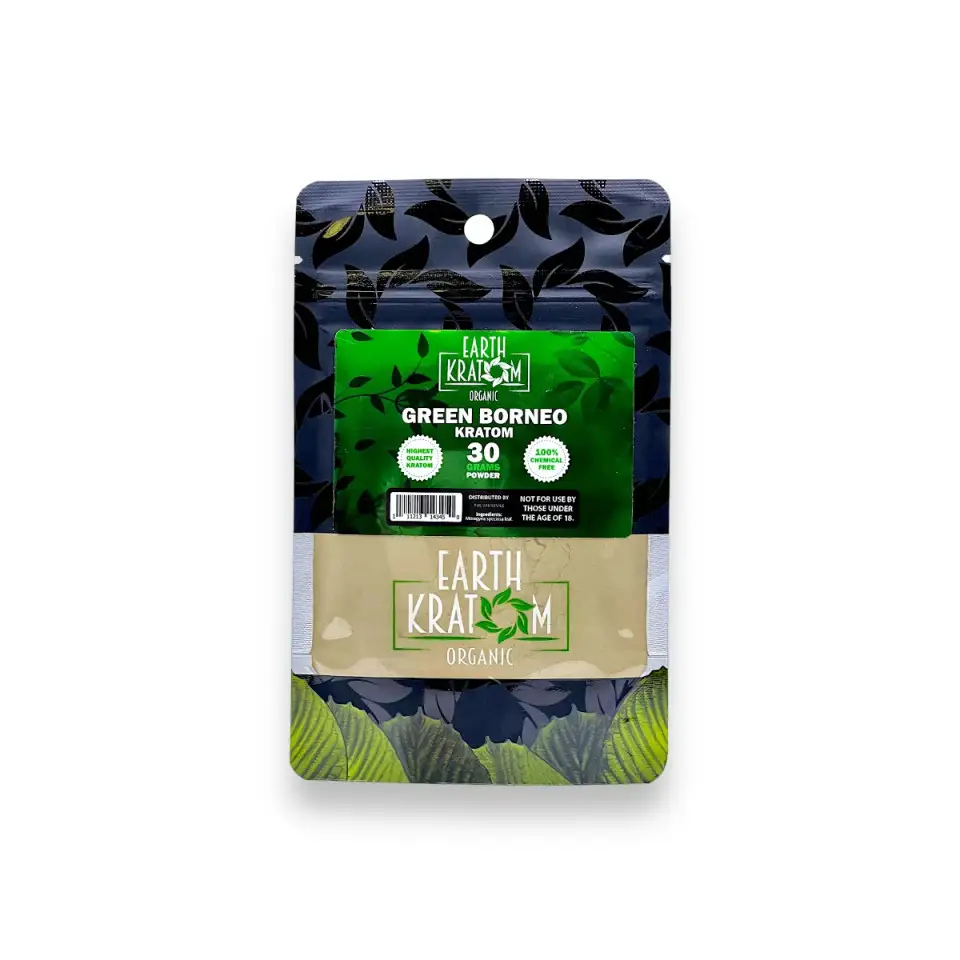 30g green borneo kratom powder