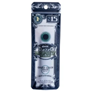 dazed money blenz ghost train thcp resin disposable vape, sativa