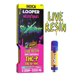 Looper melted series skywalker thp, thca, hhc cartridge, live resin, 2g