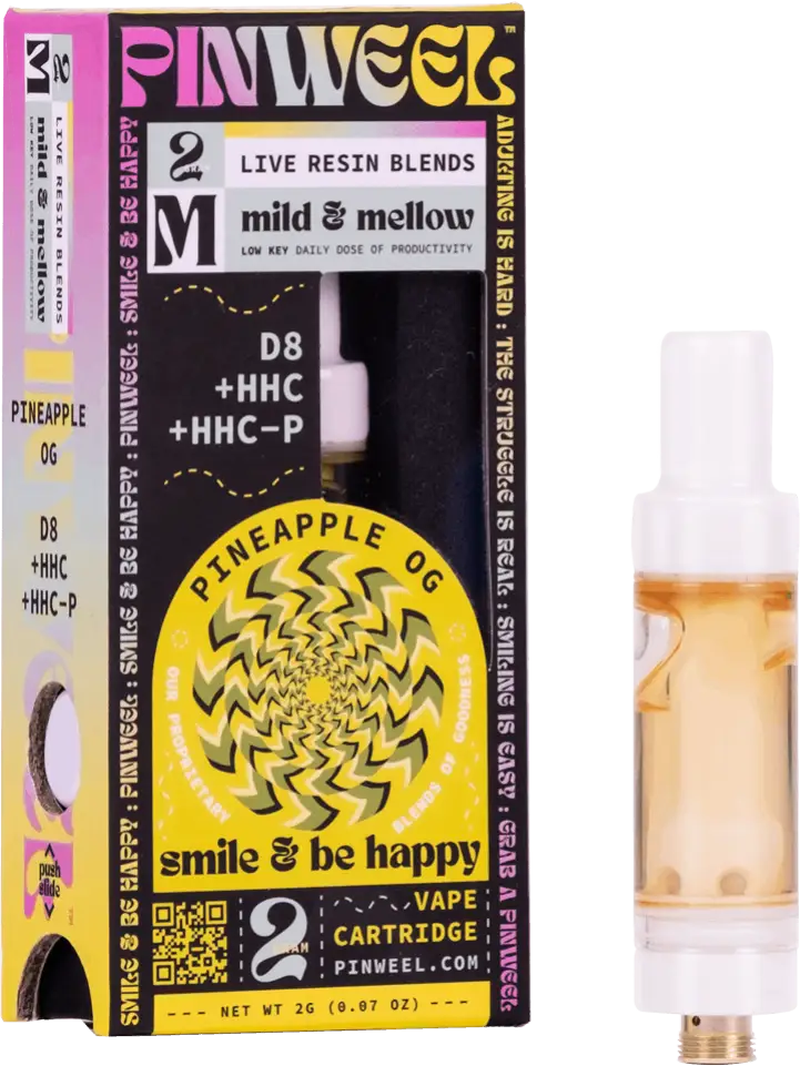 pinwheel pineapple og delta 8, HHC, HHC-P cartridge