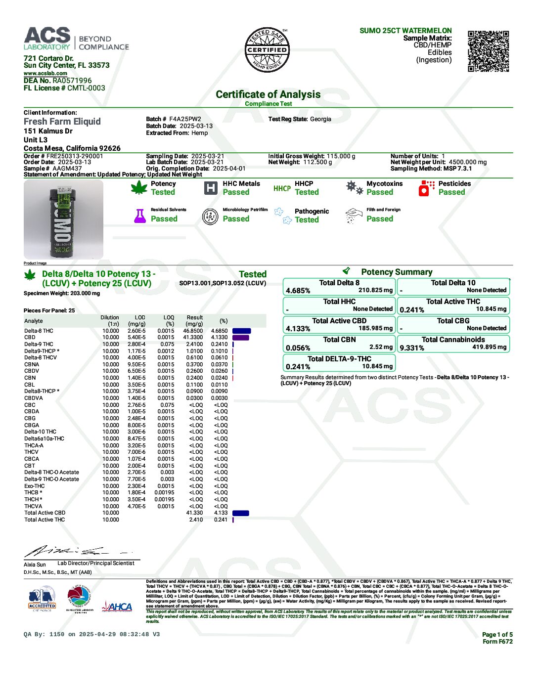 Half Bak'd Sumo Gummies 2 Pk Wild Watermelon - Image 2