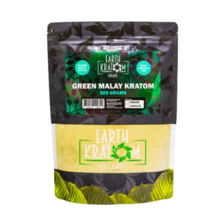 500g green malay kratom powder by earth kratom