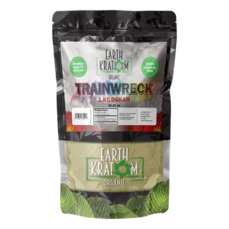 earth kratom's 1 kilo of trainwreck kratom powder