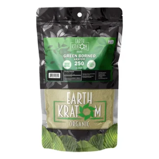 250g green borneo kratom powder by earth kratom