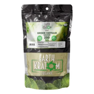 earth kratom's 250g green vietnam kratom powder
