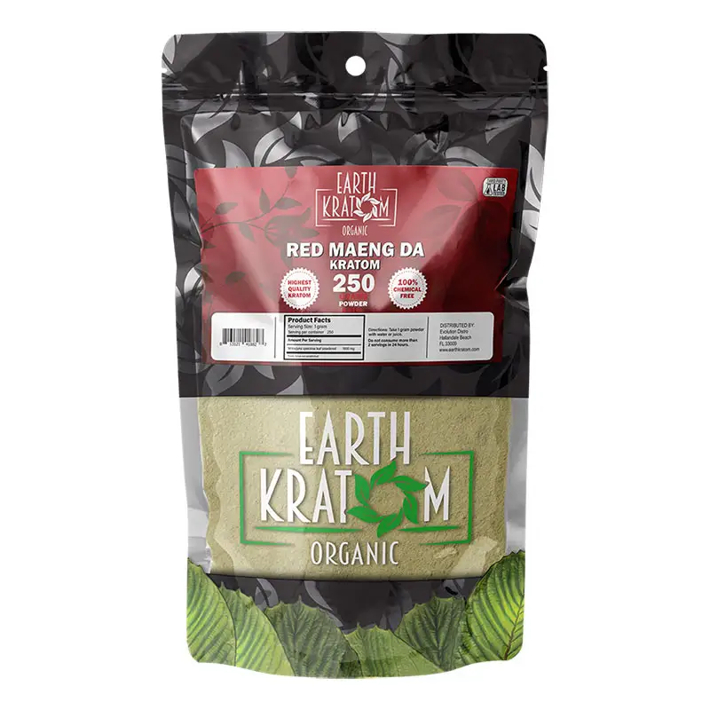 250g red maeng da kratom by earth kratom