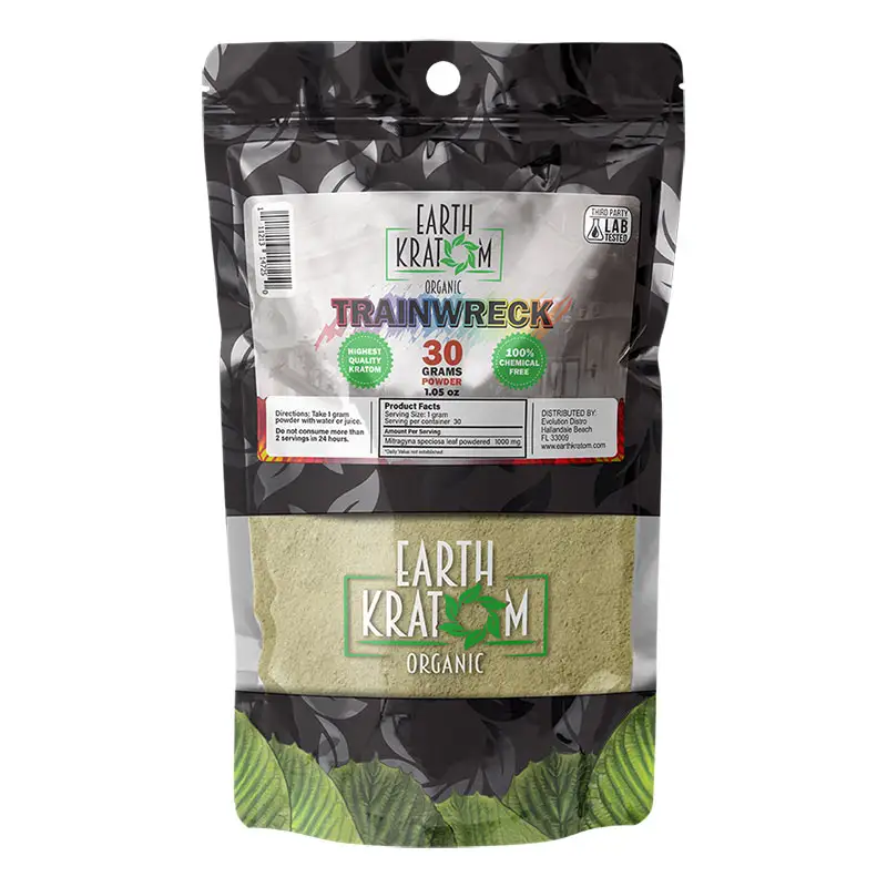 trainwreck kratom powder, earth kratom