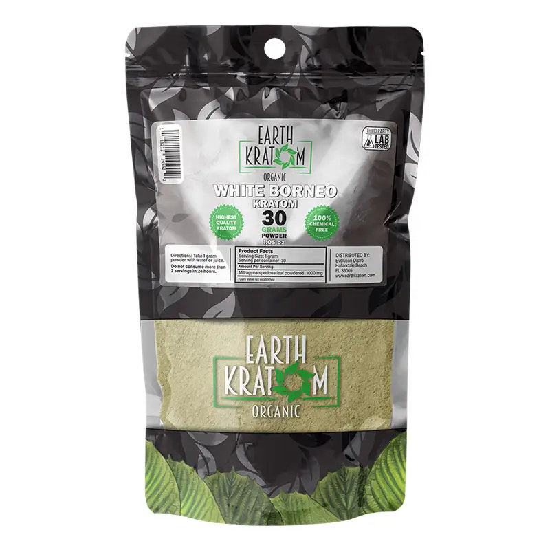 Earth Kratom- White Borneo Powder 30G