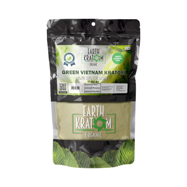 500g green vietnam kratom powder by earth kratom