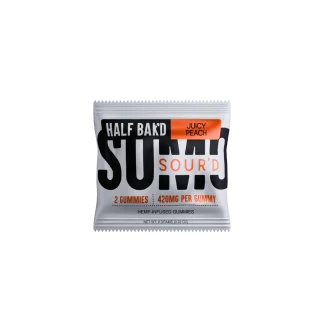 juicy peach delta hemp infused gummies