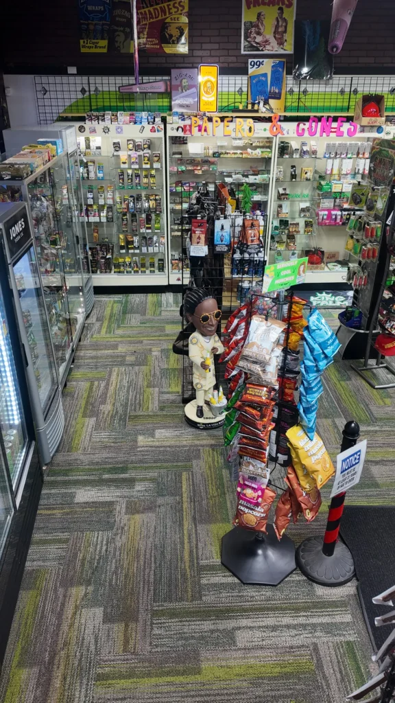 Colorful display in a retail store.